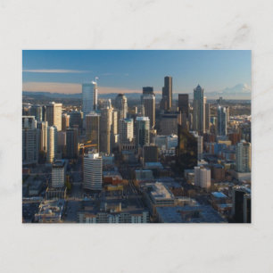 Carte Postale Aerial view of Seattle city skyline