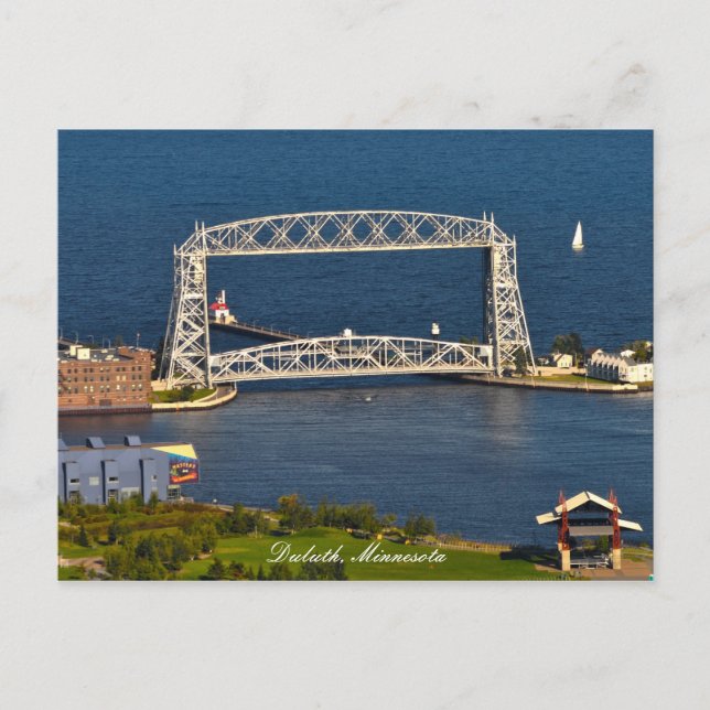 Carte Postale Aeriel Lift Bridge Duluth Minnesota (Devant)