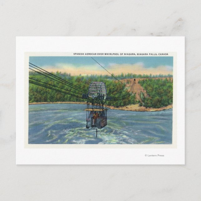 Carte Postale Aerocar espagnol sur Whirlpool Niagara (Devant)