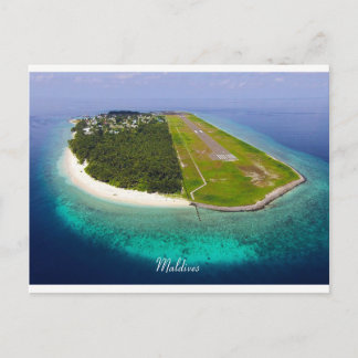 Carte Postale Aéroport de Dharanvandhoo, Maldives