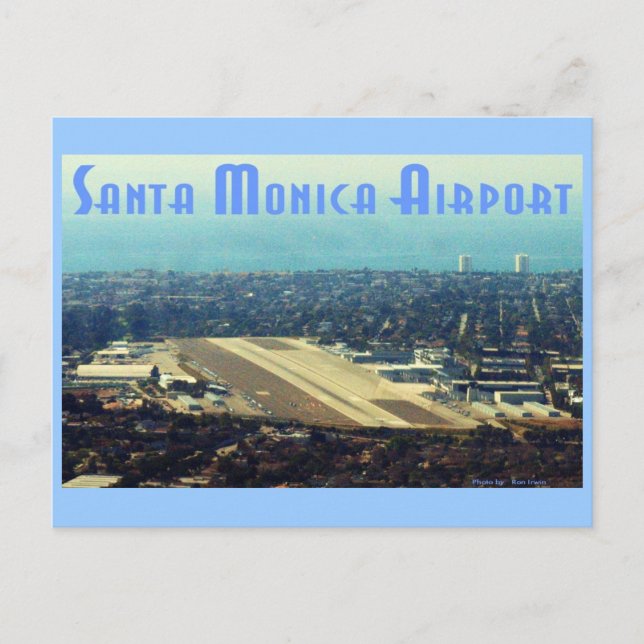 Carte Postale Aéroport de père Noël Monica (Devant)