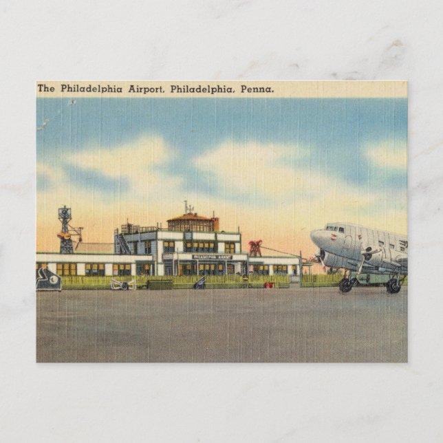 Carte Postale Aéroport de Philadelphie, Philadelphie, Pennsylvan (Devant)