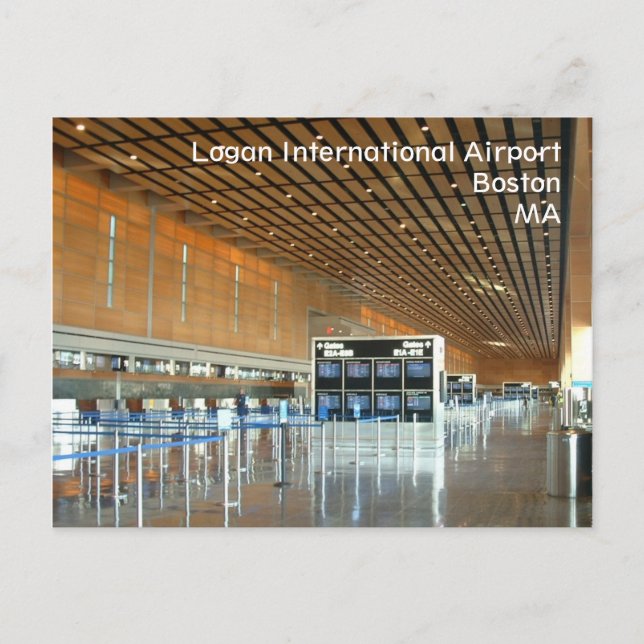 Carte Postale Aéroport international de Logan (Devant)