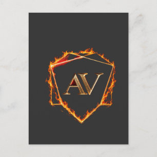 Carte Postale AETHER VANGUARD - Logo Stone Forme Streetwear AV