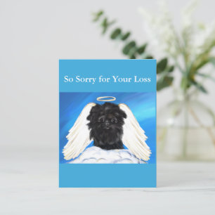 Carte Postale Affenpinscher Ange