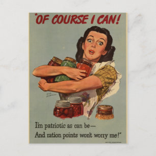 Carte Postale Affiche 2ème guerre mondiale : bien sûr, je peux !