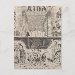 Carte Postale Affiche annonçant une performance