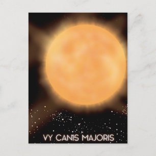 Carte Postale Affiche artistique de l'espace VY Canis Majoris So