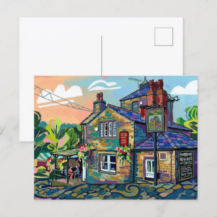 Carte Postale Affiche artistique du Puzzle Hall Inn, Sowerby Bri