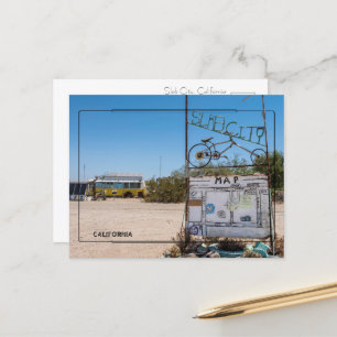 Carte postale Affiche de bienvenue Slab City