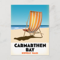 Affiche de bord de mer Kidwelly Carmarthen Bay Pay
