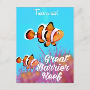 Carte Postale Affiche de dessin animé de poisson clown de la Gra