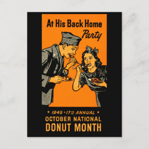 Carte Postale Affiche de Donut 1945