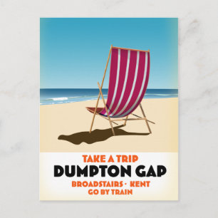 Carte Postale Affiche de Dumpton Gap Broadstairs Kent bord de me