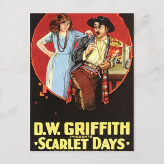 Carte Postale Affiche de film de jours d'écarlate