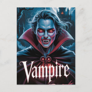 Carte Postale Affiche de film de vampire de style Dracula classi