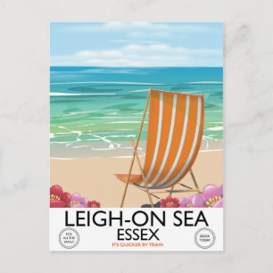 Carte Postale Affiche de la côte de Leigh-on-Sea Essex