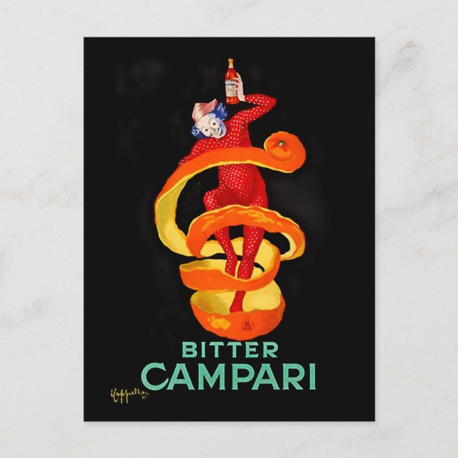 Carte Postale Affiche de Leonetto Cappiello pour liqueur d'orang (Devant)