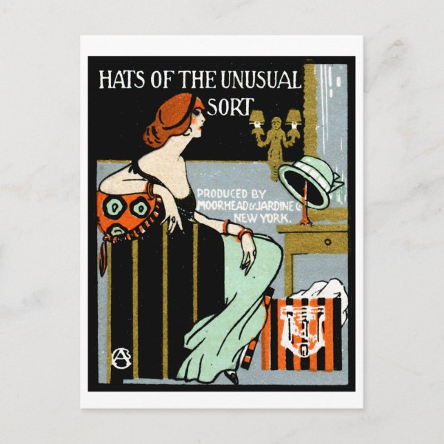 Carte Postale Affiche de mode 1920 (Devant)