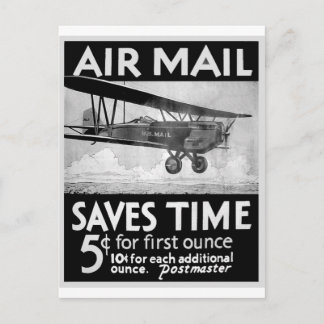 Carte Postale Affiche de par avion