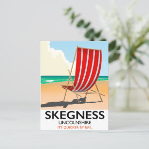 Carte Postale Affiche de plage Skegness Lincolnshire