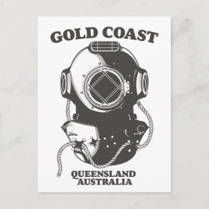 Carte Postale Affiche de plongée Gold Coast Queensland Australie