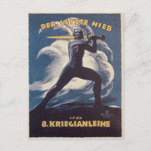 Carte Postale Affiche de propagande de Kriegianleihe