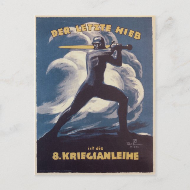 Carte Postale Affiche de propagande de Kriegianleihe (Devant)