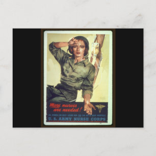 Carte Postale Affiche de recrutement en soins infirmiers WW - Ar