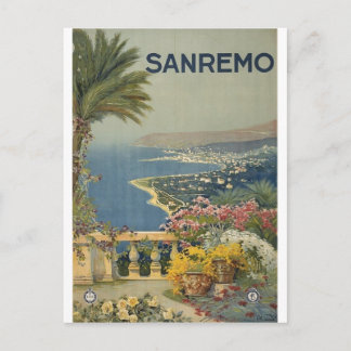 Carte Postale Affiche de Sanremo 1920