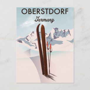 Carte Postale Affiche de ski Brauneck Bavière, Allemagne