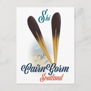 Carte Postale Affiche de ski CairnGorm Écosse