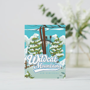 Carte Postale Affiche de ski Wildcat Mountain New Hampshire Cart