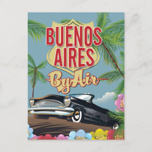 Carte Postale Affiche de vacances à Buenos Aires, Argentine