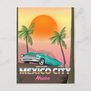 Carte Postale Affiche de vacances à Mexico City, Mexique