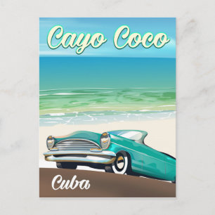 Carte Postale Affiche de vacances cubaines à Cayo Coco