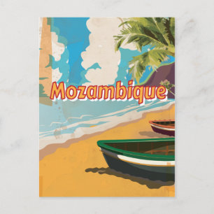 Carte Postale Affiche de vacances vintage Mozambique