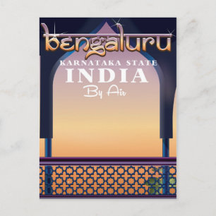 Carte Postale Affiche de voyage à Bengaluru, Inde