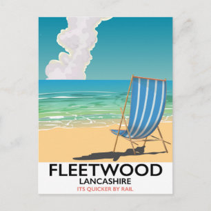 Carte Postale Affiche de voyage à Fleetwood, Lancashire bord de 
