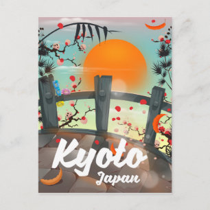 Carte Postale Affiche de voyage à Kyoto Japon
