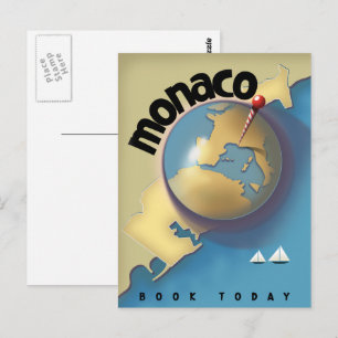 Carte Postale Affiche de voyage à Monaco 