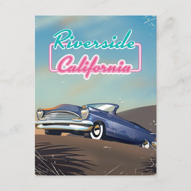 Carte Postale Affiche de voyage à Riverside Californie (Devant)