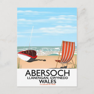 Carte Postale Affiche de voyage Abersoch Llanengan dans le Gwyne