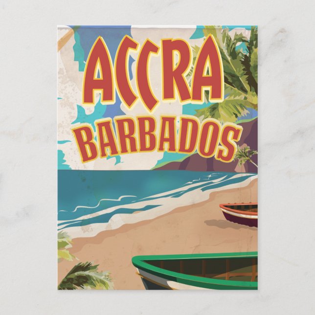 Carte Postale Affiche de voyage Accra Barbade (Devant)