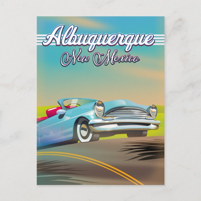 Carte Postale Affiche de voyage Albuquerque Nouveau-Mexique (Devant)