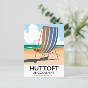Carte Postale Affiche de voyage au bord de la mer à Huttoft.