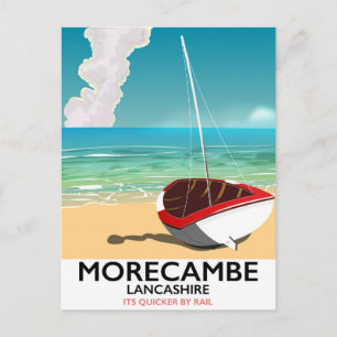 Carte Postale Affiche de voyage au bord de la mer à Morecambe, L