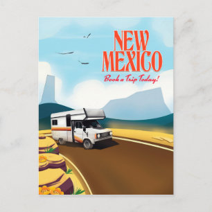 Carte Postale Affiche de voyage au Nouveau-Mexique