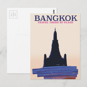 Carte Postale Affiche de voyage Bangkok Wat Poh