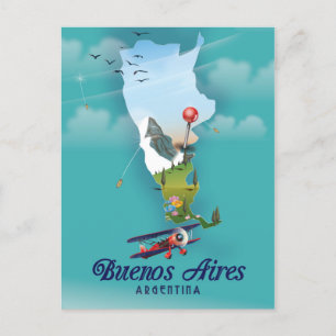 Carte Postale Affiche de voyage Buenos Aires, Argentine